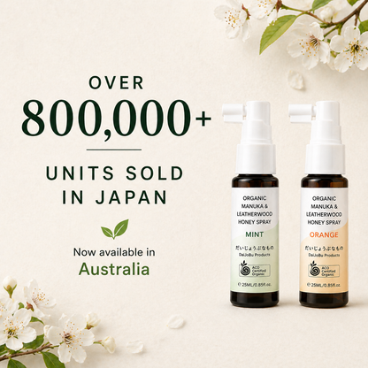 Organic Manuka & Leatherwood Honey Spray 2 PACK